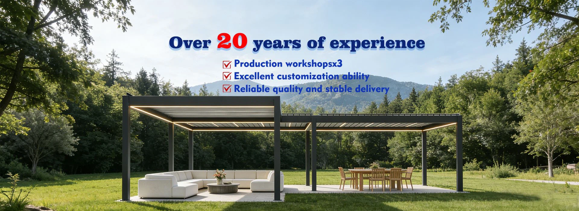 aluminum outdoor pergola sun shade